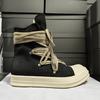 Herren High Top Schuhe Lässige Canvas Plateau Luxus Sneaker Schnürer Damen Sneaker Reißverschluss High Street Designer Herbststiefel