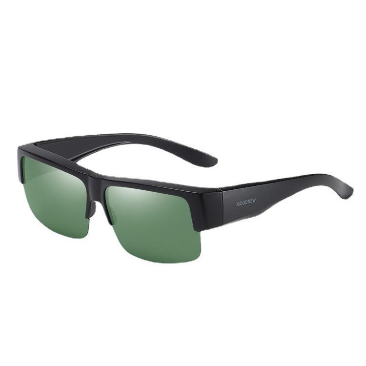 Polarizing Glasses, Men'S And Women'S Myopia Sunglasses, Wearing Glasses, Outer Sunglasses, Driving, Winning Clips 9618