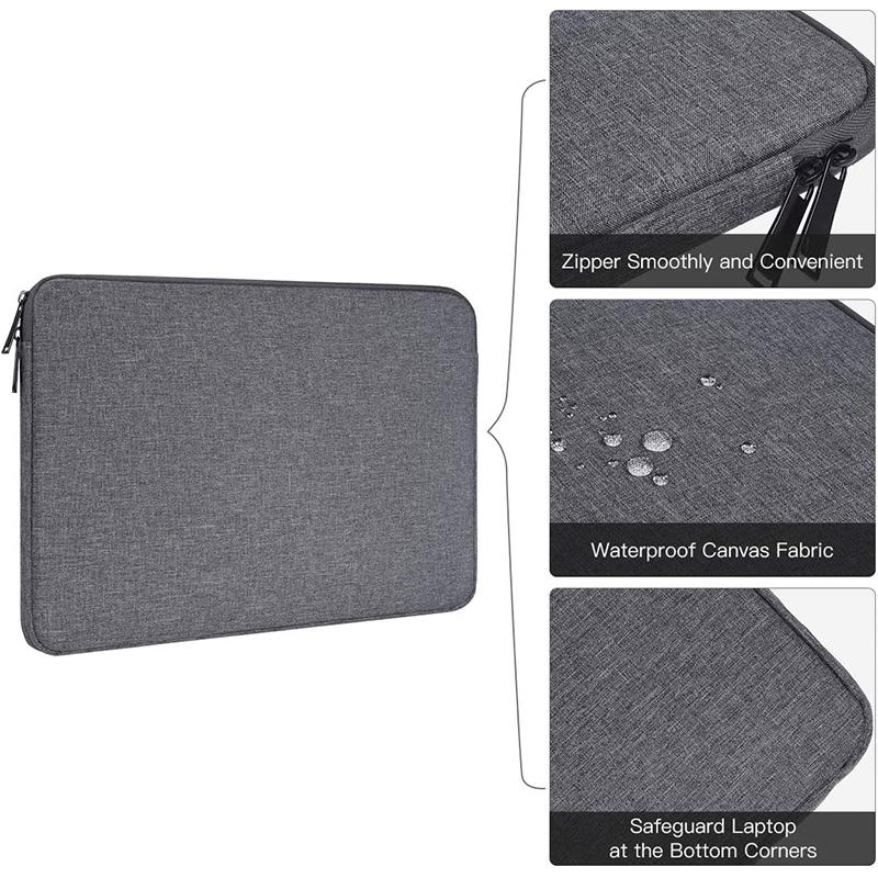 Waterproof Laptop Bag Sleeve Tablet Cover 11 12 13 14 15 15.6 Inch For MacBook Air Pro Dell Acer Notebook Computer Case