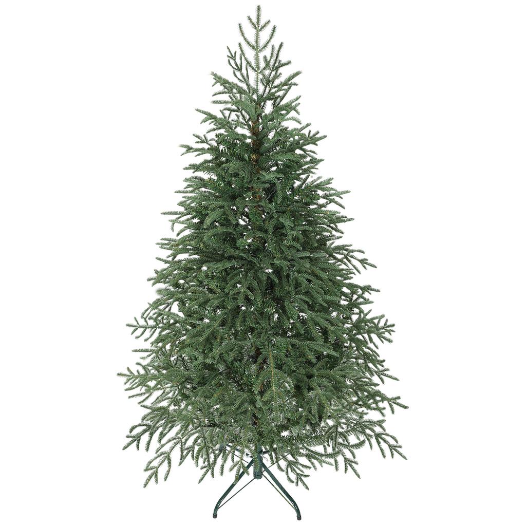 150cm Fireproof Artificial Christmas Tree with 1375 Realistic Branches and Foldable Metal Base