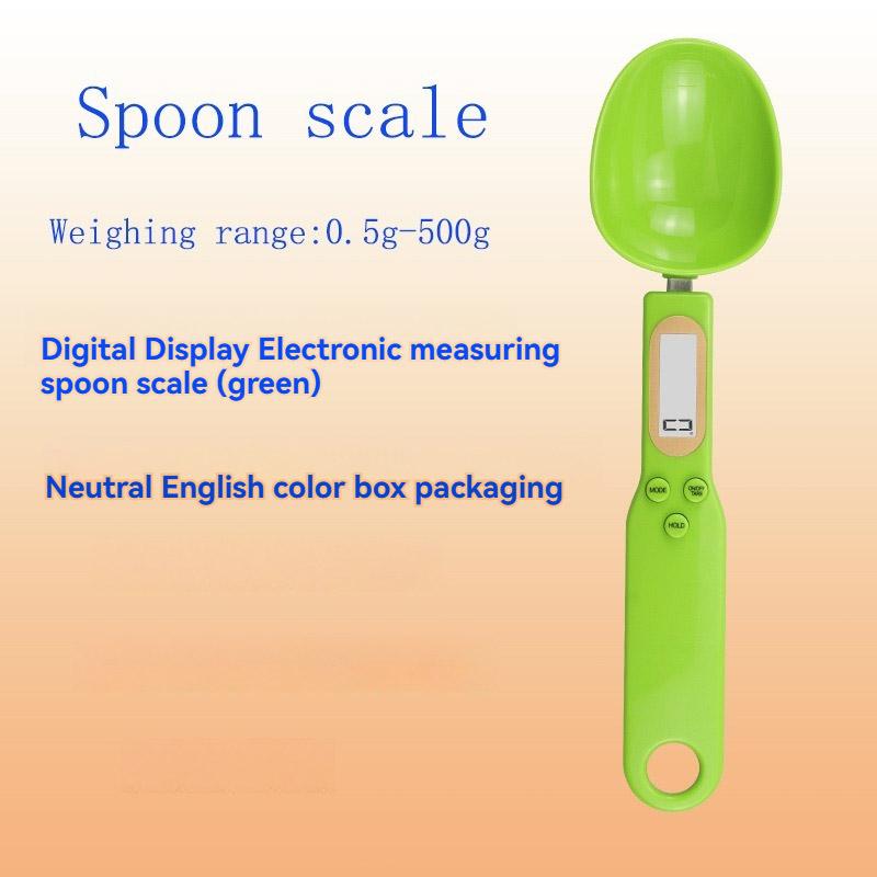 

Весы с ложкой для взвешивания Гаджет для домашней кухни Электронный измерительный прибор для кофе, еды, муки, порошка, выпечки, ЖК-дисплей, цифровые весы, регулируемые 20g