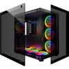 Mred - ATX Gaming PC Case - Black RGB Crystal Sea