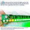 USB voice-activated audio spectrum light kit LED car volume level indicator music flow diy kit