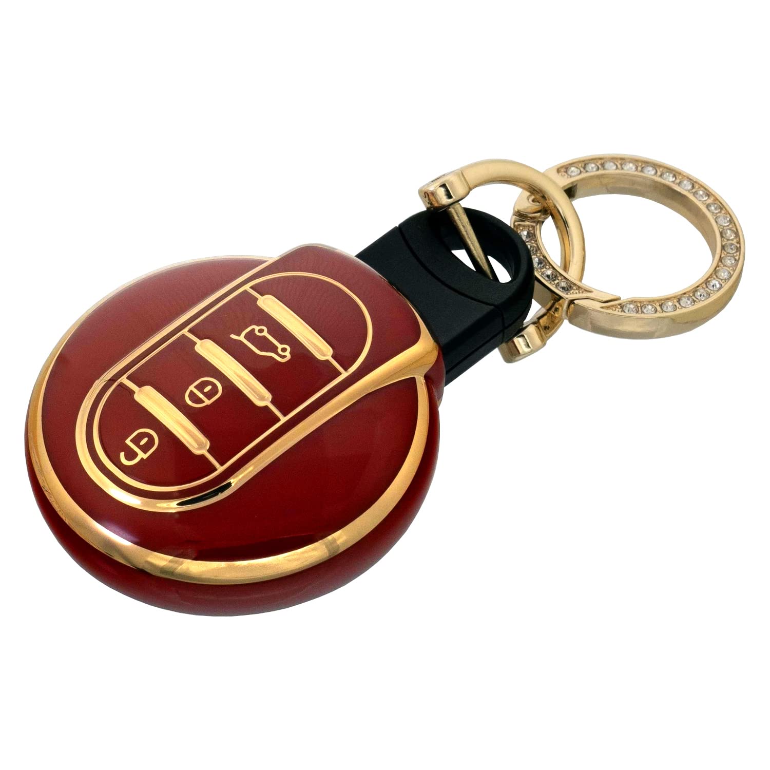 [SKYBELL] Key Case Mini Cooper Key Cover Compatible with BMW красный