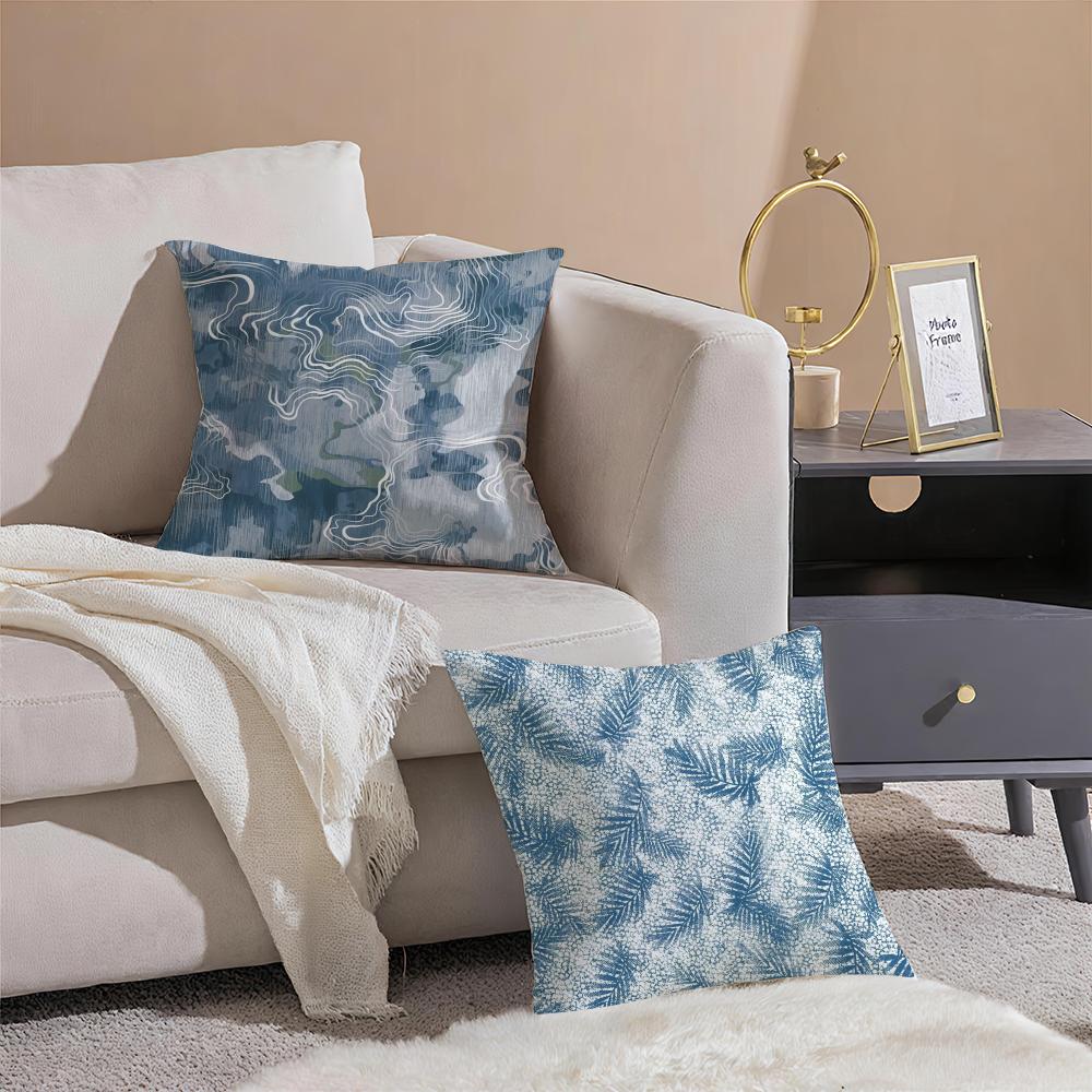 Colorful Trendy Art Printing Style Cushion Cover Pillowcase Short Plush Invisible zipper Room Sofa Cushion Cover