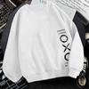 Men's Trendy Loose-Fit Hoodless Sweatshirt - Hong Kong Style, Fleece-Lined, Spring & Autumn, Round Neck, Couple's Pullover.