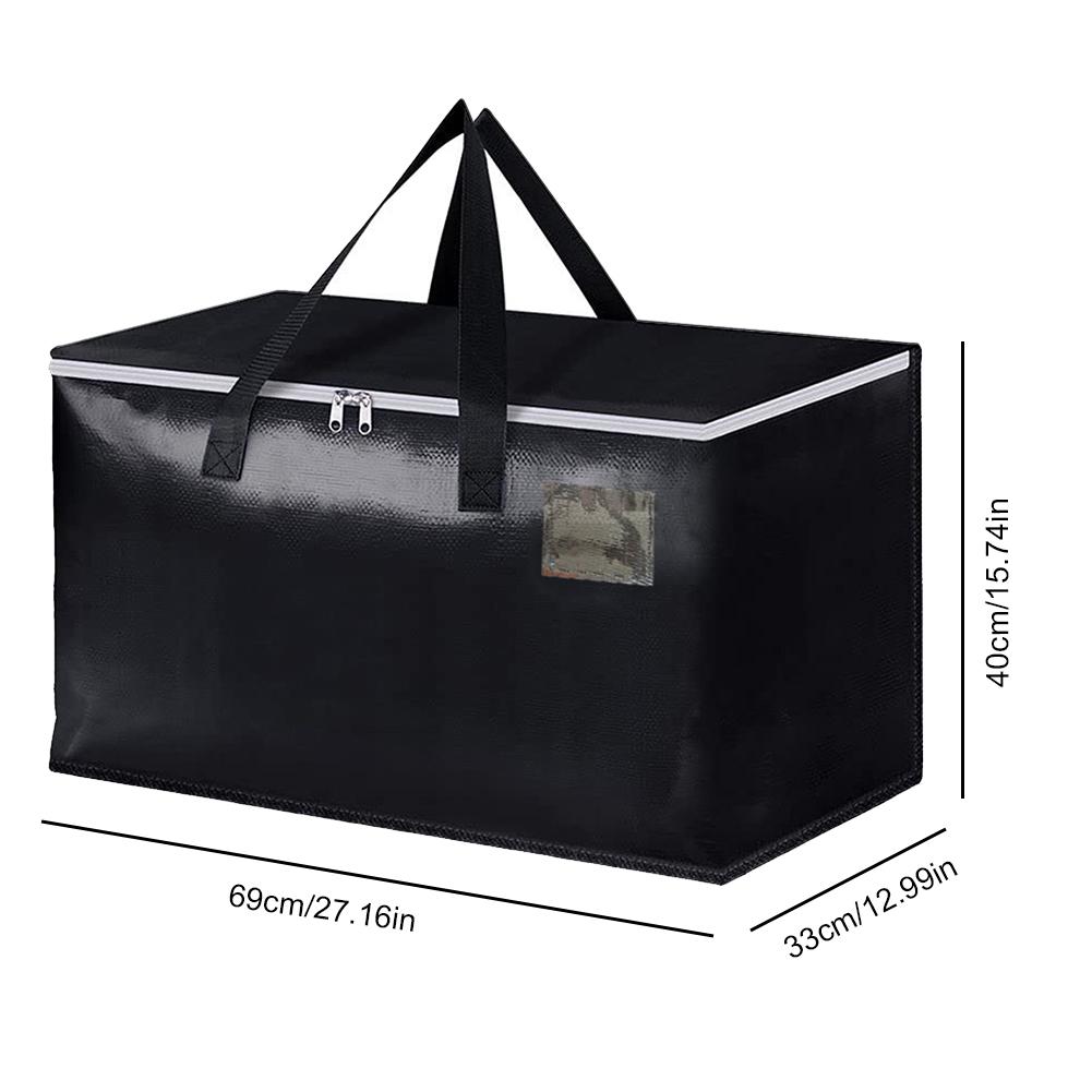 90L Moving Boxes with Zippers & Handles Storage Totes Heavy Duty Storage Packing Bags Collapsible for Packing & Moving Storing