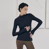 HUIT Ribbed Zipper Performance T-Shirt Htwtl2K10T