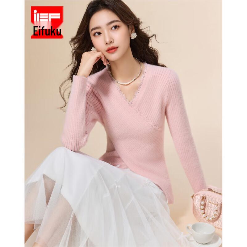 

IEF Элегантный вязаный топ с французским крестообразным дизайном One Size