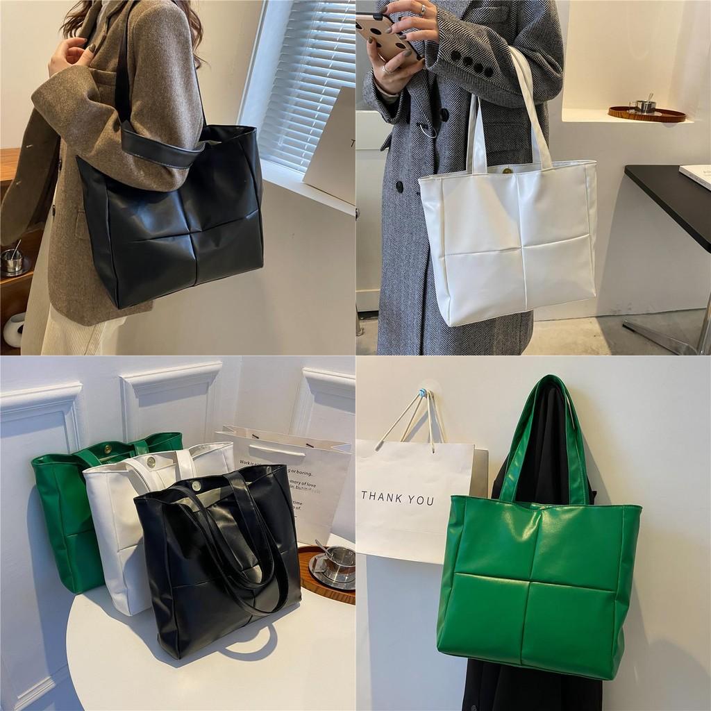 Tote Clothing Cotton Bag Cross Grid Design And Large Capacity For Use Daily