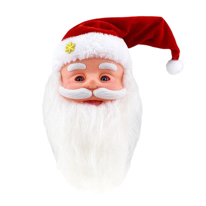Dancing Singing Santa Shaking Musical Christmas Electric Toys Santa Claus Head Xmas Electric Dolls for Kids