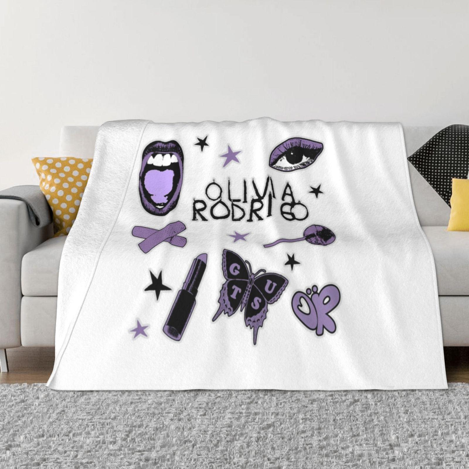 

Spill Ur Guts Vampire Sour Hot Sale Printing High Qiality Warm Flannel Blanket Sour Olivia Girls 1 Pop Song Spill Ur Guts 30x40in
