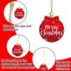 12Pcs Christmas Gift Decoration Wooden Xmas Ball Pendant Christmas Tree Hanging Home Room Decor Outdoor Accessories