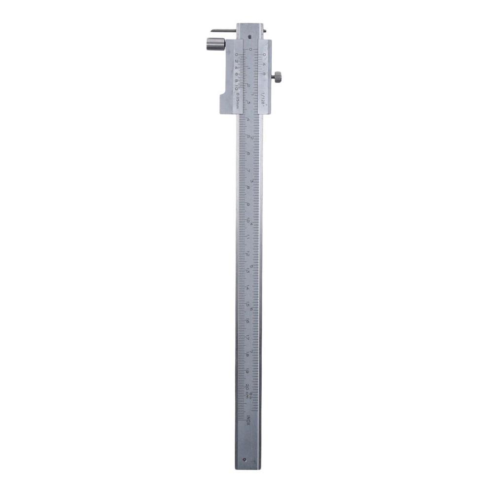 

Silver Scribing Caliper Stainless Steel Vernier Caliper Sturdy for Scribe on Metal Wood Plastic
