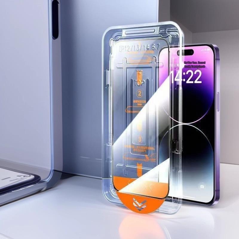 Instant-Applier Dust-Free Chamber for iPhone 16 Pro Max 17 Privacy Screen Protector and Dust Removal Tool