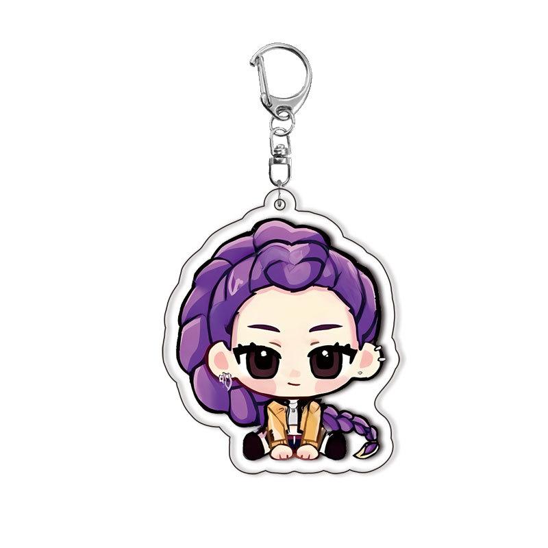 Magic Girl Acrylic Double-Sided Key Ring Anime Character Backpack Charm Cosplay Accessories Dropshipping Beautiful Design