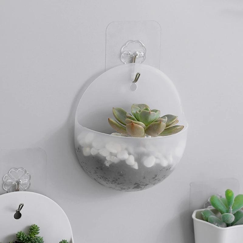 New Nordic Wall-hanging Flower Plants Pot Levitating Plant Vase Home Decoration Wall Storage Organizer Pots Home Accessories