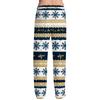 Men's Christmas Print Cozy Pajama Pants Holiday Sleepwear Bottoms for Winter