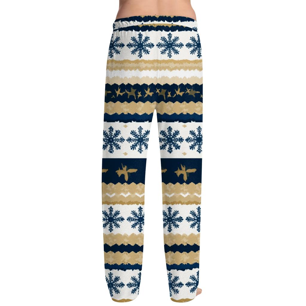 Men's Christmas Print Cozy Pajama Pants Holiday Sleepwear Bottoms for Winter