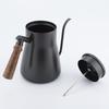 650ml/850ml Pour Over Kettle Exact Thermometer Long Narrow Gooseneck Kettle Wood Handle Coffee kettle Pot for Drip Coffee Tea