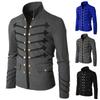 Double Mens Breasted Medieval Cosplay Jacket Steampunk Gothic Coat Victorian