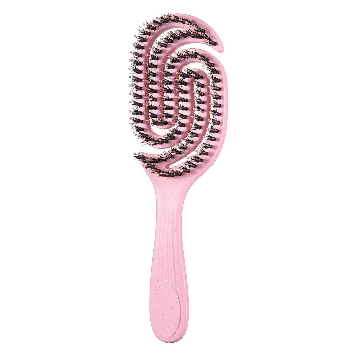 

2026 Hollow Swivel Comb Bristles Ribs Comb Fluffy Curly Styling Comb Portable Massage Shun Hair Comb