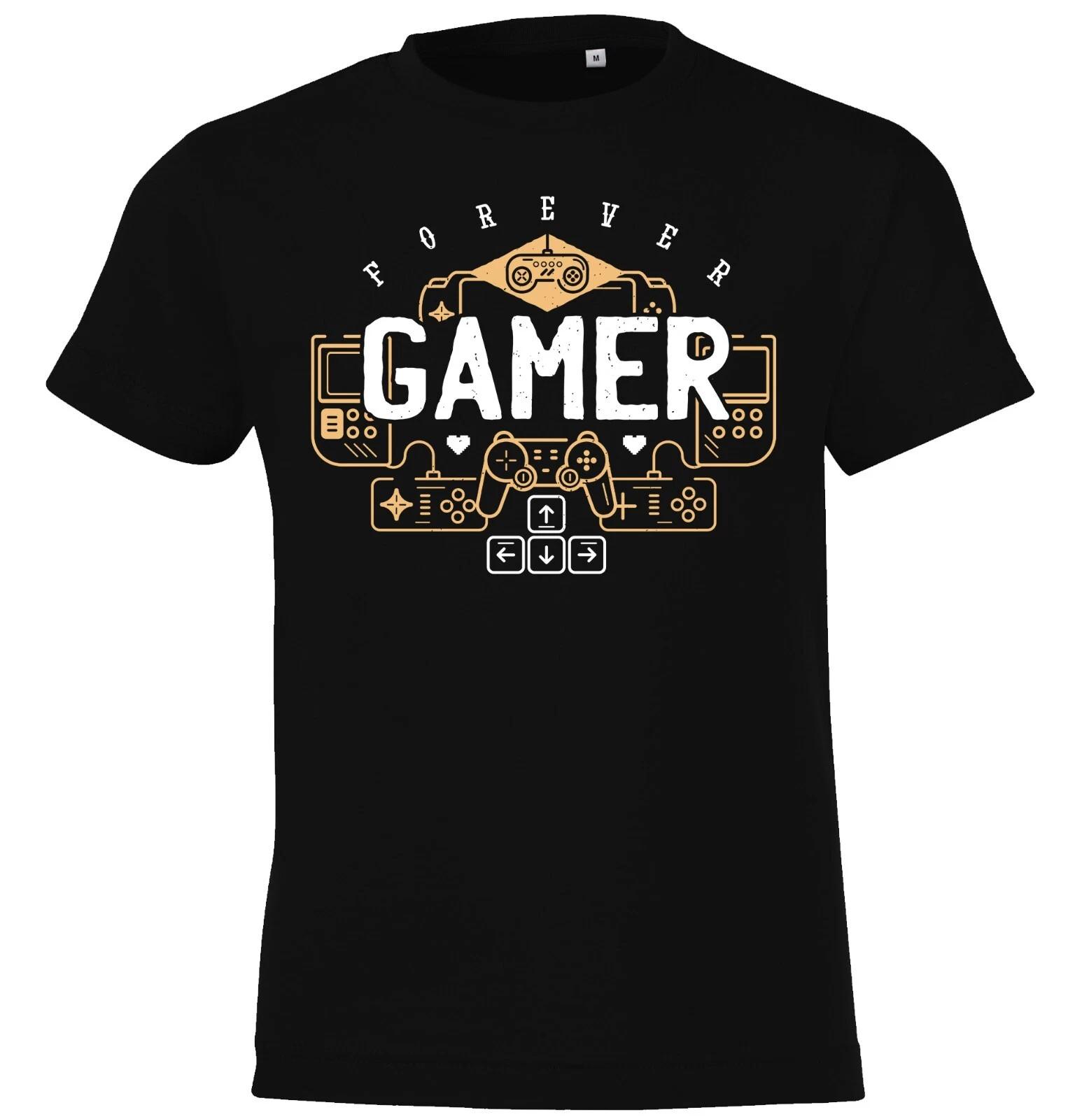 Youth Designz Kids kids boys T-Shirt Gamer Forever Gaming Controller Gamer Playsi Gamer 100