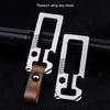 Titaniums Alloy Keychains Clip Waist Hanging Keychain Buckles  with Bottle Opener Screwdriver Outdoor Tool Key Holder