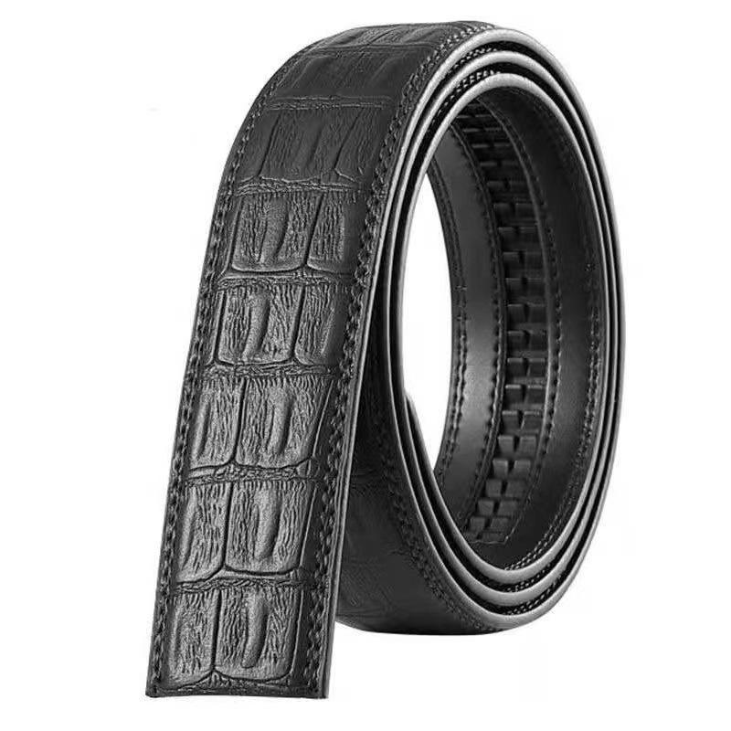 

[Крокодил] Ремень Мужской с автоматической пряжкой Деловой молодежный универсальный ремень Брючный ремень Джинсовый ремень для брюк