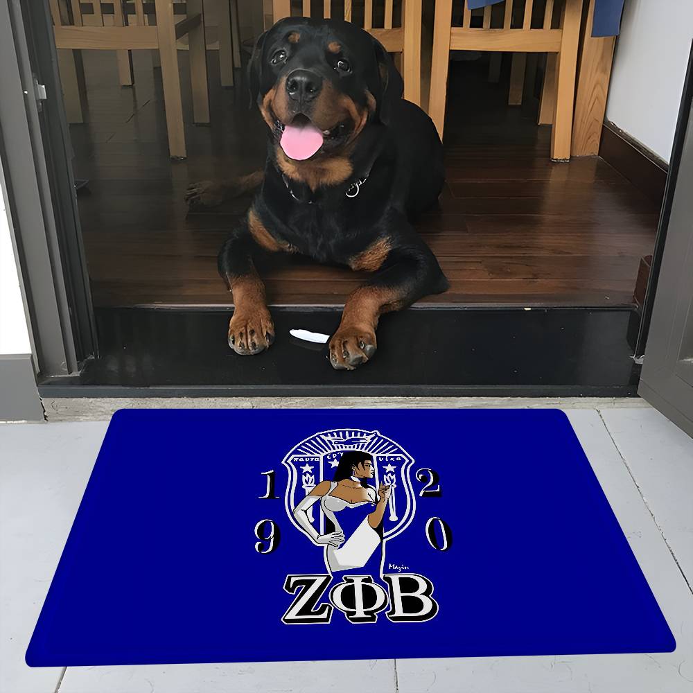 Zeta Phi Beta Hallway Carpet Non-Slip Laundry Room Mat Laundry Decor Balcony Child Living Room Bedside Area Rugs