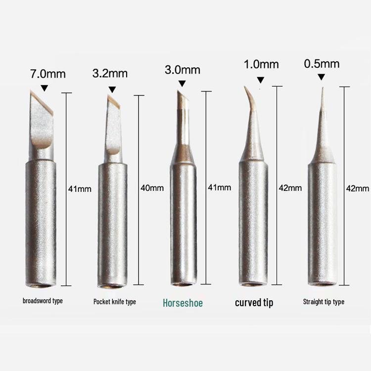 Quick 936 High-Frequency Inner Heating Soldering Iron Tip, Pointed & Bent, Model 203H.