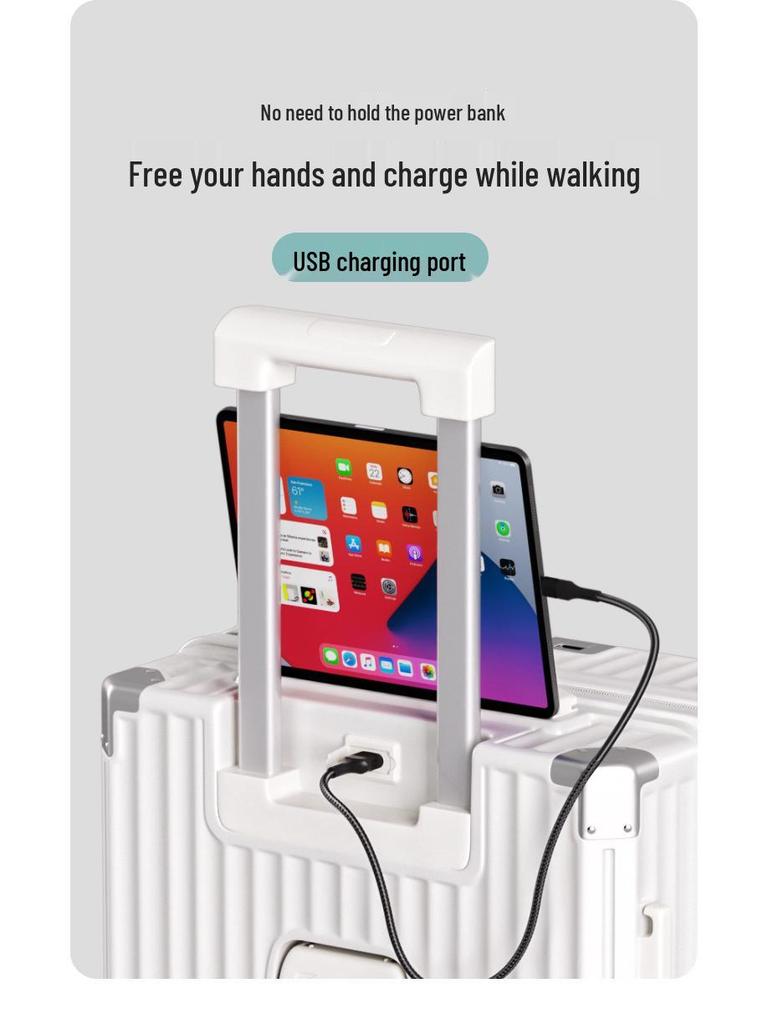 2025 Multifunctional Trolley Suitcase: Durable Japanese Design for Men, Women & Students with Leather Finish & Combo Lock