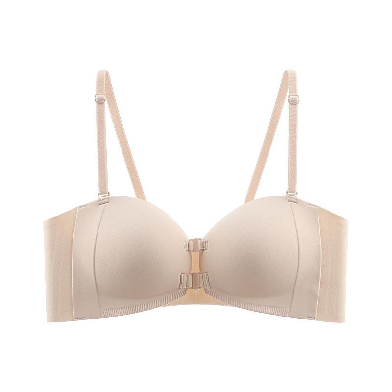 Comfortabele verstelling, super-verzameld voorsluiting ondergoed, grote borsten, strapless dubbele beha, antislip onderborsten, mooie rugbeha.