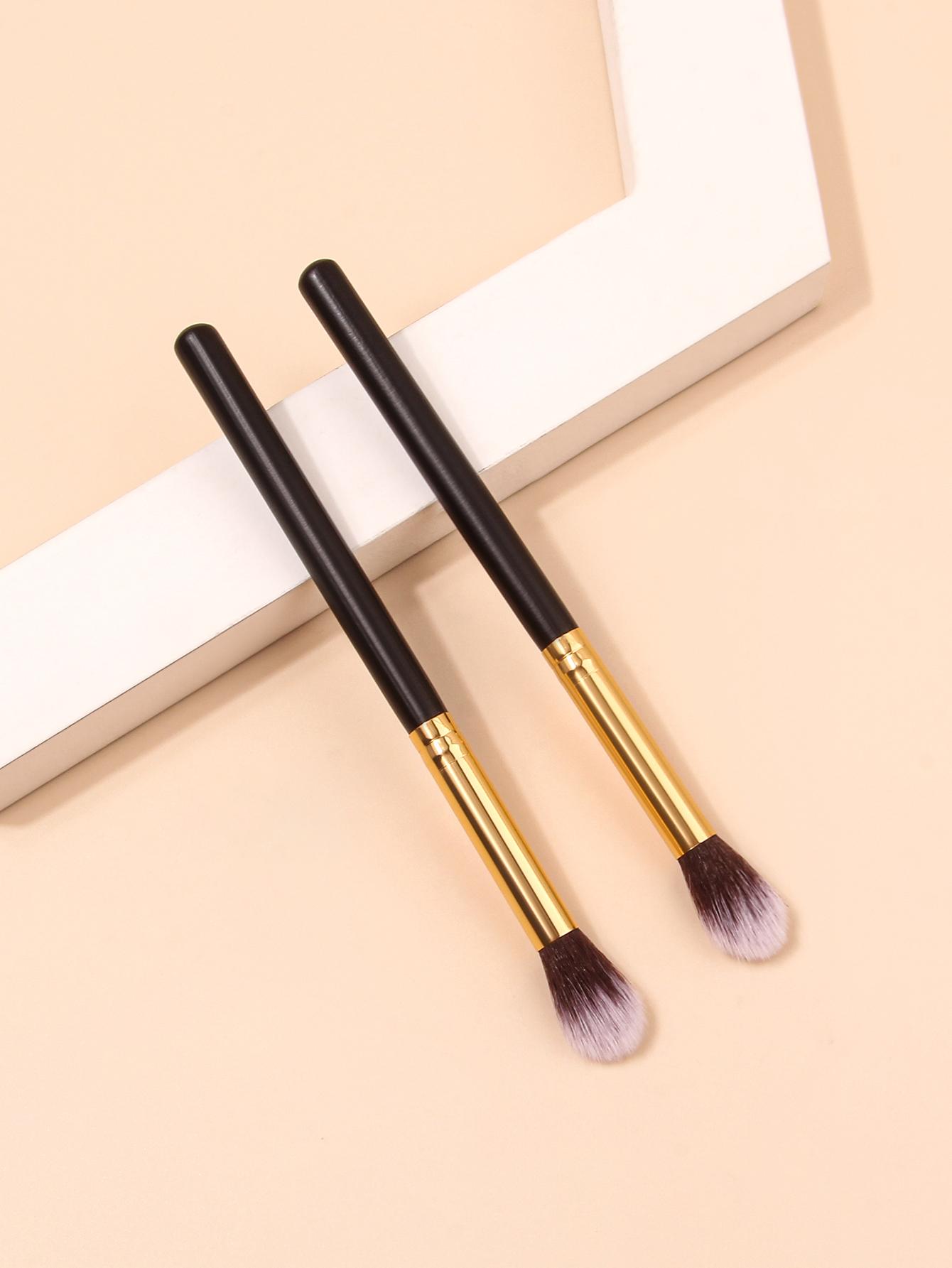 

2 sets Flame Smudge Brush Eye Shadow brush Nose Shadow Contouring brush Highlight blush brush Multi-functional makeup brush чёрный