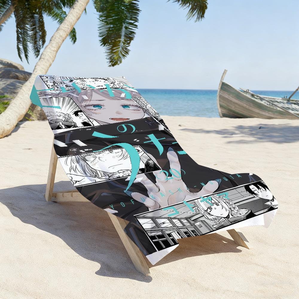 Anime C-Call of the Night-S Towel Sports Quick Dry Travel Camping Gear Sandproof Soft Light Large Beach Towel