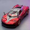 Nowy 1:32 Pagani Supercar Stop Metalowy Odlewany Model Samochodu Biblioteka Statyczna Dźwięk i Światło Ozdoby Prezent Urodzinowy Dla Chłopaka