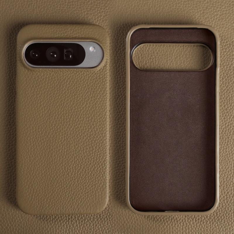 

Luxury Litchi Genuine Leather Magnetic Case For Google Pixel 10 9 8 7 9a 8a 7a Pro XL Anti-Fingerprint Shockproof Back Cover Genuine Leather&Google Pixel 10 Pro