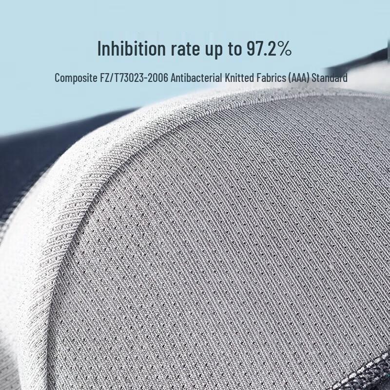 Septwolves Men's Breathable Antibacterial Cotton Boxer Briefs 3-Pack