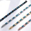 Retro Versatile Turquoise Full Magnetic Adjustable Heart Anti-Fatigue Bracelet