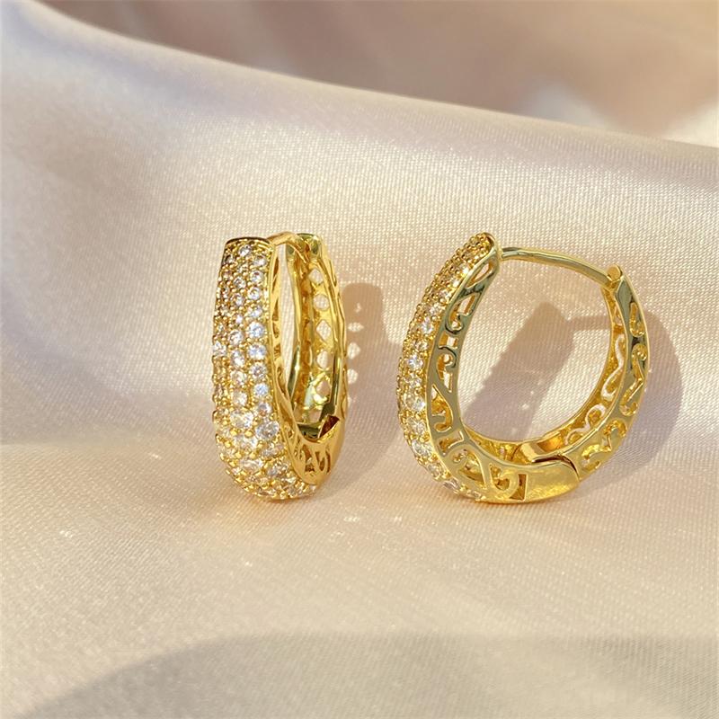 Boho High-end Zircon Decorative Earrings Suitable For Women To Wear Fashionable Zircon For Summer Travel