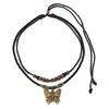 Butterfly Charm Choker Handmade Multilayer Neckchain Adjustable Length Clavicle Chain Jewelry for Fashion Enthusiasts