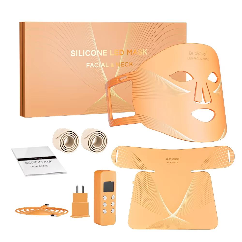 

8 цветов инфракрасная светодиодная маска светодиодная маска для лица и шеи удаление акне омолаживающая маска для кожи для домашнего использования