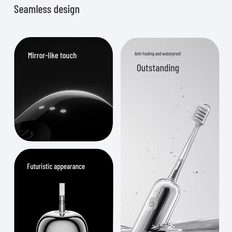 LAIFEN 1st Gen Stainless Steel Sonic Electric Toothbrush CN plug (adapter included)