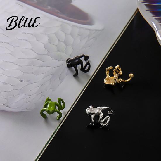 Frog Design Ear Jewelry 36925 Pairs Frog-Shaped Earrings Clip-On Functionality
