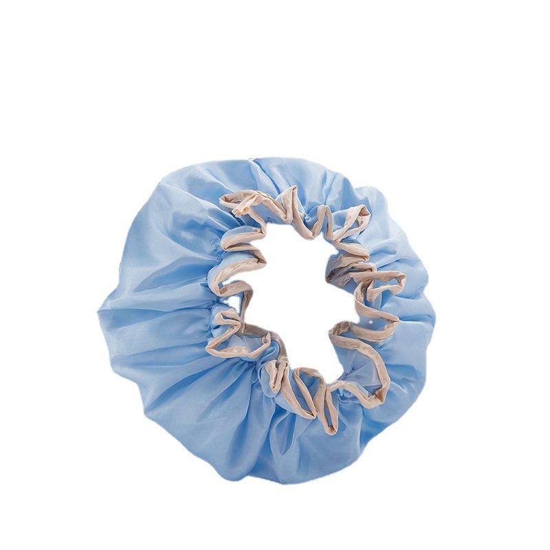 Bonnet de douche imperméable double couche pour femmes - Épais anti-huile, bonnet pour lavage des cheveux et bain