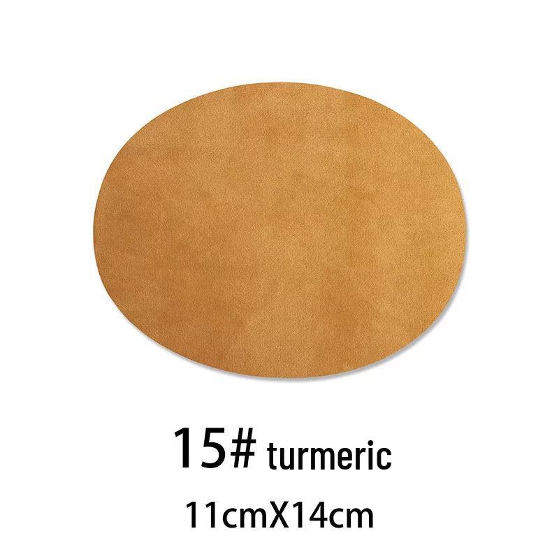 Suede Oval Iron-On Fabric Patch for Elbow and Knee Decoration