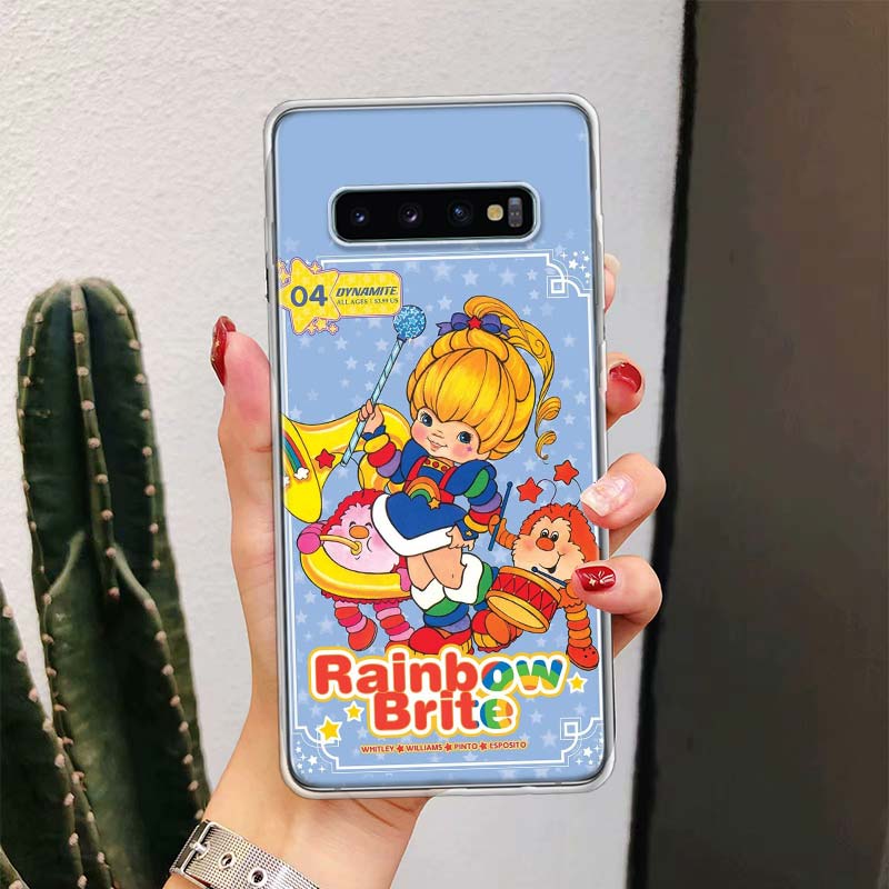 

R-Rainbow Cute Brite For Samsung Galaxy Note 20 Ultra 20 10 Pro 9 8 Phone Case S10E S10 Plus S9 S8 + S7 Edge M21 M32 Cover Samsung S9 Plus