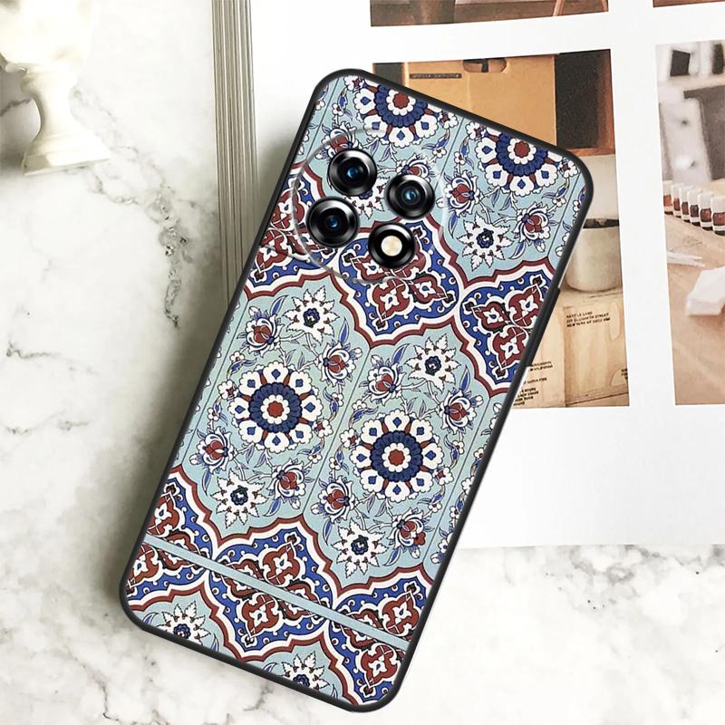 Moroccan Pattern Case For OnePlus 12R 12 11 9 10 Pro 10R 9R 8T 10T Nord CE 2 3 Lite 2T N10 N20 N30 CE4 Cover