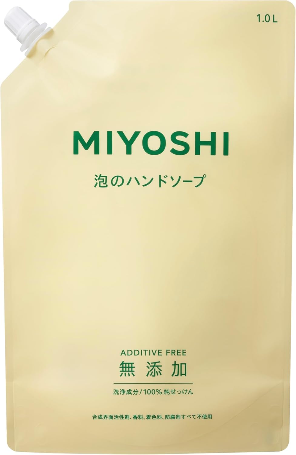 

MIYOSHI Miyoshi Soap Foaming Hand Soap 1 Liter Additive-Free Refill, (x 1)
