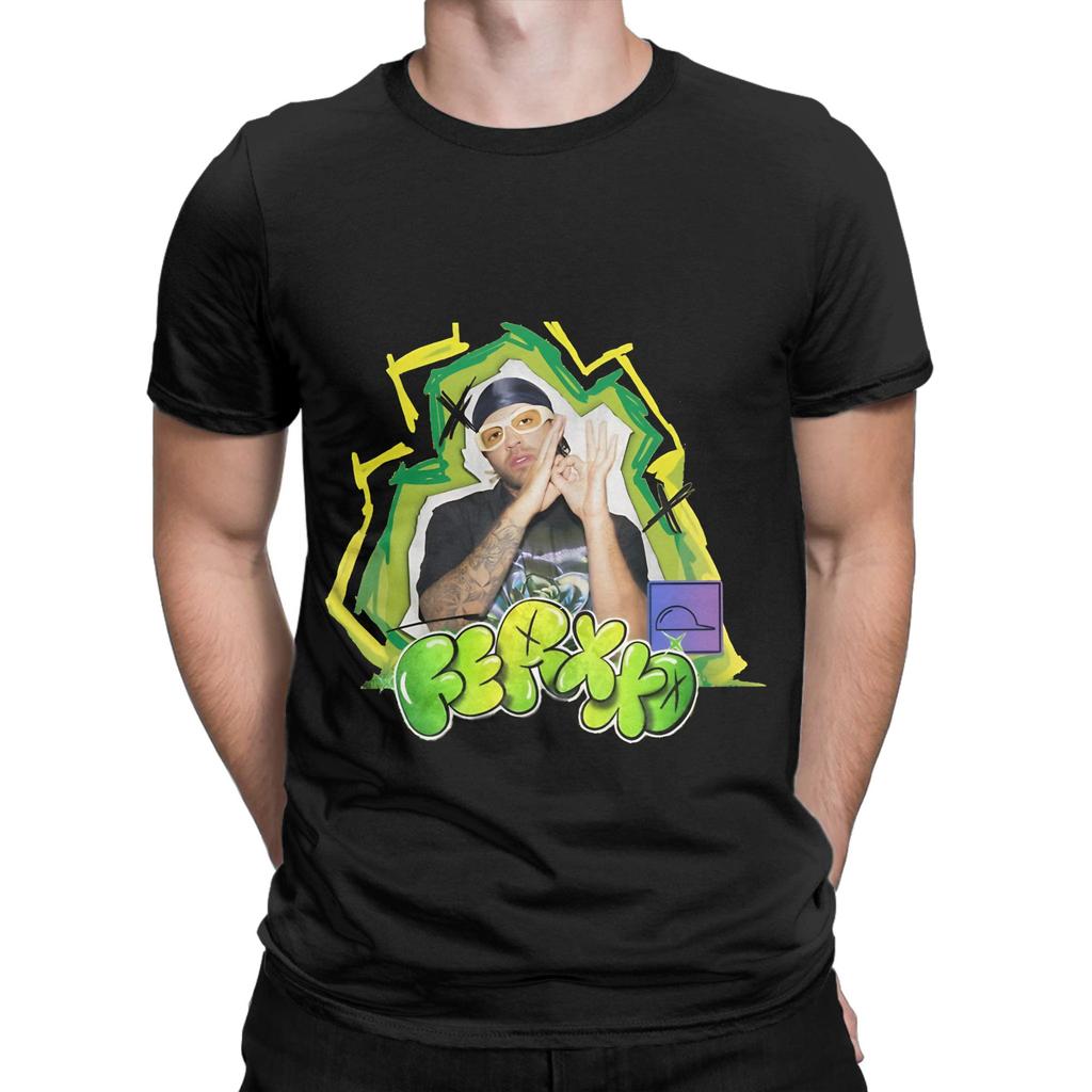 FERXXO grünes Herz Angst vor der Dunkelheit Grafik Lustiges 100% Baumwolle T-Shirt Feid Oberteile T-Shirts Für M